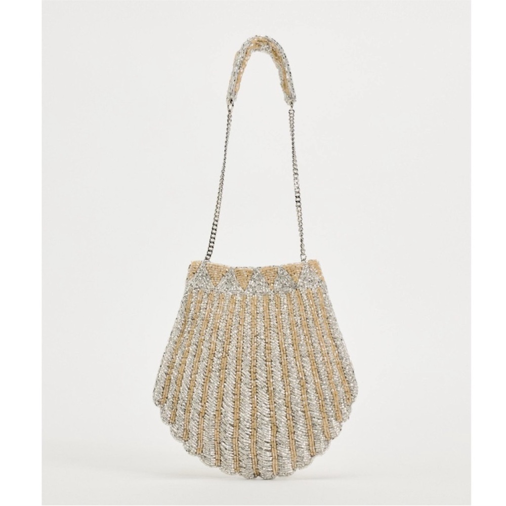 Zara Beaded Shell Bag